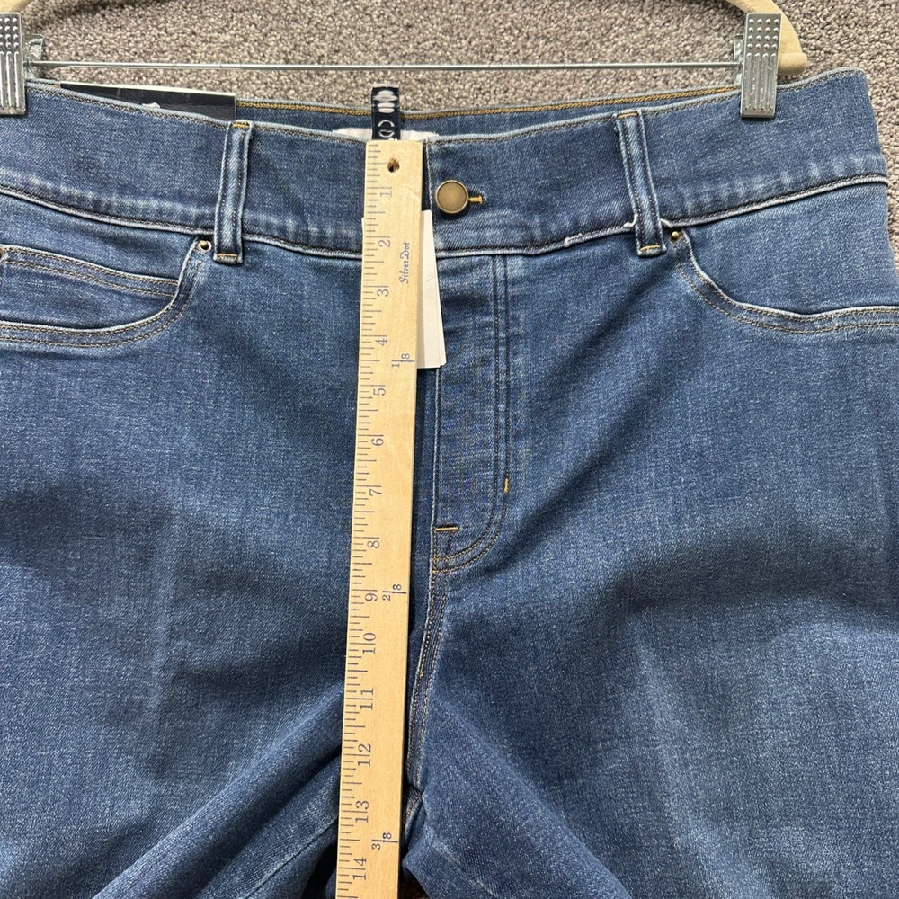 Spanx Pull On Flare Jeans Women 1X Tall Tummy Control Stretch Hi Rise Shaping - Picture 5 of 10